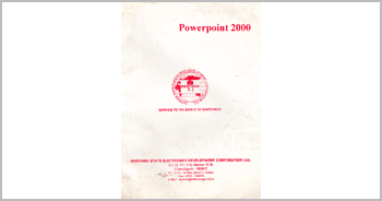 A book on Microsoft Powerpoint 2000 by Munishwar Gulati written for HARTRON WORKSTATION